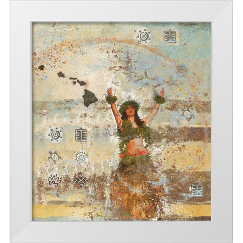 Sun Salutation VII White Modern Wood Framed Art Print by Wiley, Marta