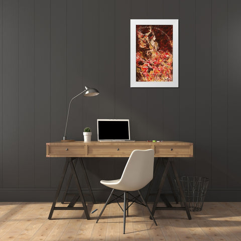 Fibonacci Flamenco White Modern Wood Framed Art Print by Wiley, Marta