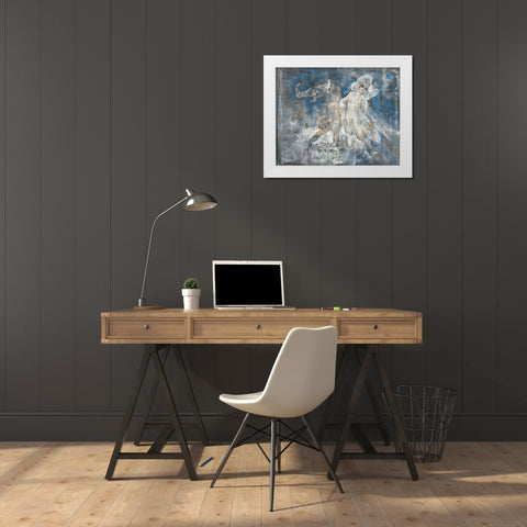 Shell boy II White Modern Wood Framed Art Print by Wiley, Marta