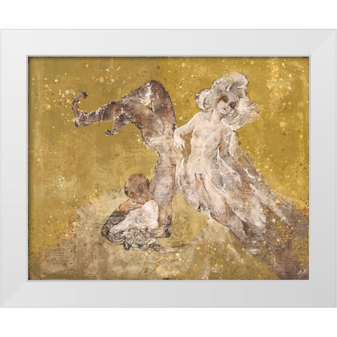 Shell boy V White Modern Wood Framed Art Print by Wiley, Marta