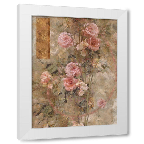 Rose II White Modern Wood Framed Art Print by Wiley, Marta