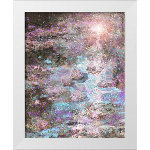Lillies I White Modern Wood Framed Art Print by Wiley, Marta
