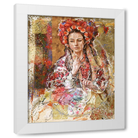 Ukraine I White Modern Wood Framed Art Print by Wiley, Marta
