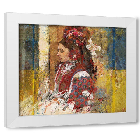 Ukraine II Vertical White Modern Wood Framed Art Print by Wiley, Marta