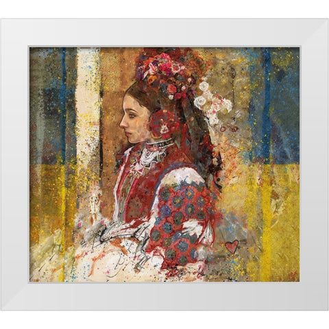 Ukraine II Vertical White Modern Wood Framed Art Print by Wiley, Marta