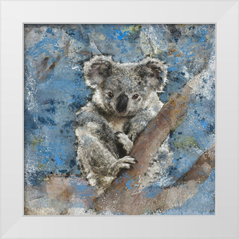 Koala II White Modern Wood Framed Art Print by Wiley, Marta