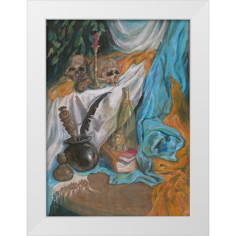 Still life 9 years old White Modern Wood Framed Art Print by Wiley, Marta