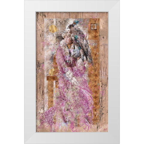 Mongolian Princess I White Modern Wood Framed Art Print by Wiley, Marta