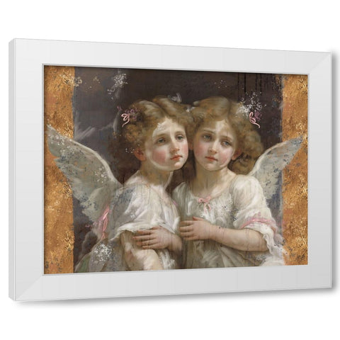 Little Angels IIII White Modern Wood Framed Art Print by Wiley, Marta