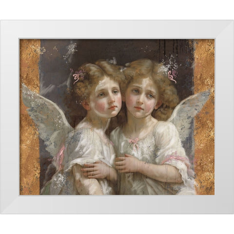 Little Angels IIII White Modern Wood Framed Art Print by Wiley, Marta