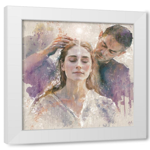 Reiki II White Modern Wood Framed Art Print by Wiley, Marta