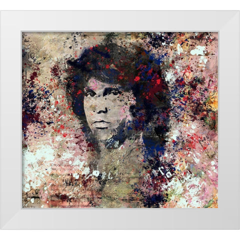 Jim Morrison II White Modern Wood Framed Art Print by Wiley, Marta