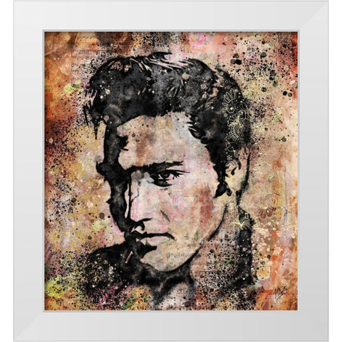 Elvis II White Modern Wood Framed Art Print by Wiley, Marta