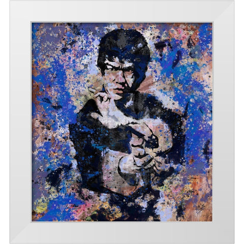 Bruce Lee II White Modern Wood Framed Art Print by Wiley, Marta