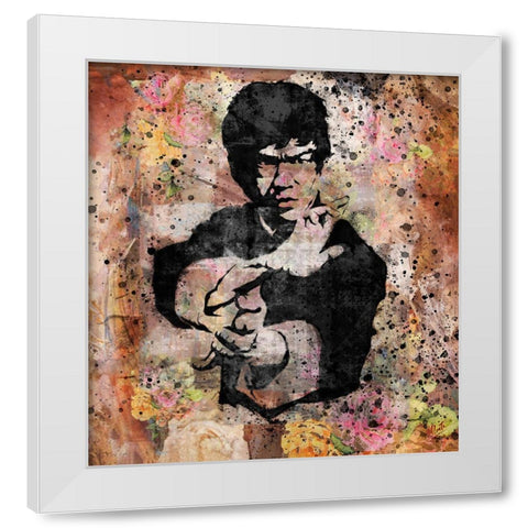 Bruce Lee III White Modern Wood Framed Art Print by Wiley, Marta