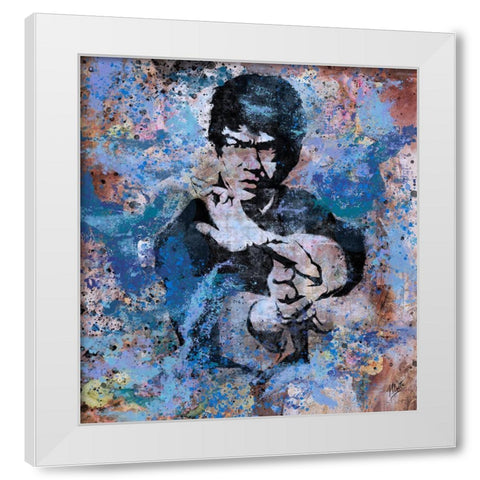 Bruce Lee VII White Modern Wood Framed Art Print by Wiley, Marta