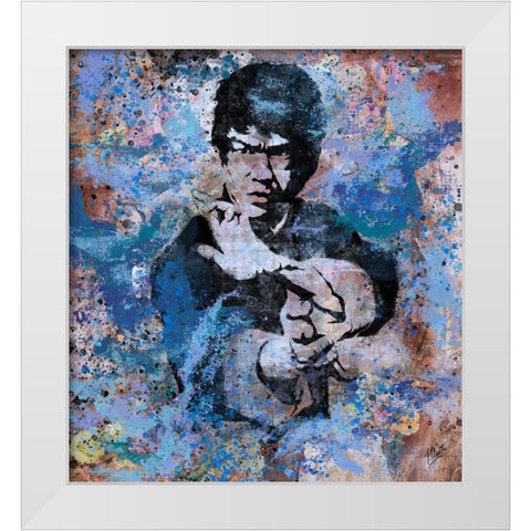 Bruce Lee VII White Modern Wood Framed Art Print by Wiley, Marta