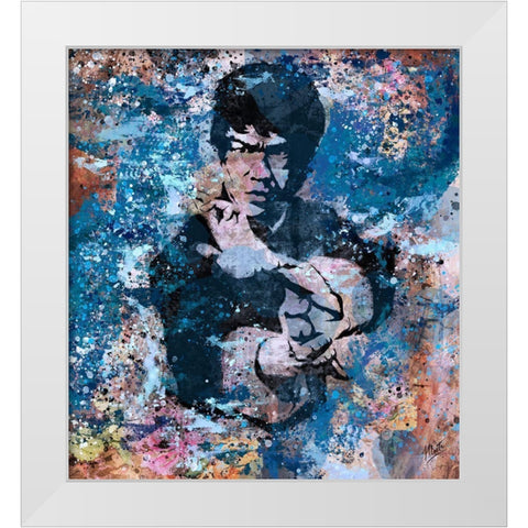 Bruce Lee VIII White Modern Wood Framed Art Print by Wiley, Marta