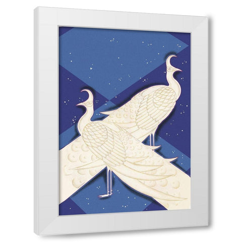 Indian Lyric, 1927 White Modern Wood Framed Art Print by McIntosh, Frank