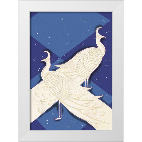 Indian Lyric, 1927 White Modern Wood Framed Art Print by McIntosh, Frank