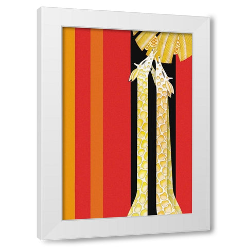 African Landscape, 1929 White Modern Wood Framed Art Print by McIntosh, Frank