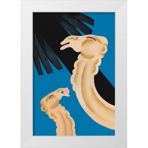 Forbidden Fruit, 1930 White Modern Wood Framed Art Print by McIntosh, Frank