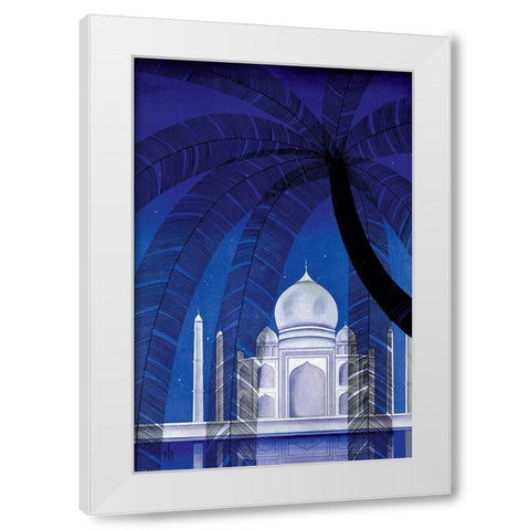In Agra, 1930 White Modern Wood Framed Art Print by McIntosh, Frank