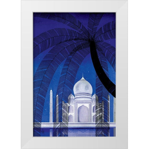 In Agra, 1930 White Modern Wood Framed Art Print by McIntosh, Frank