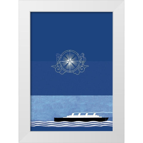 The Voyage Out No Title, 1931 White Modern Wood Framed Art Print by McIntosh, Frank