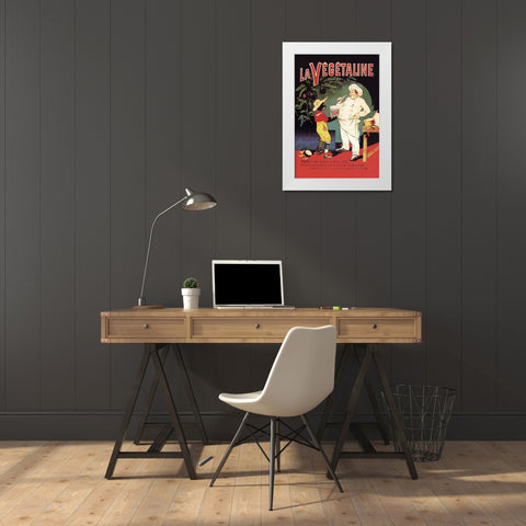 La Vegetaline White Modern Wood Framed Art Print by Oge, Eugene