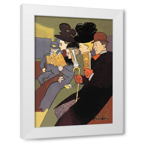 Media, 1897, 1897 White Modern Wood Framed Art Print by Penfield, Edward