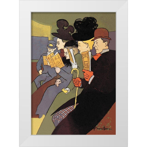 Media, 1897, 1897 White Modern Wood Framed Art Print by Penfield, Edward