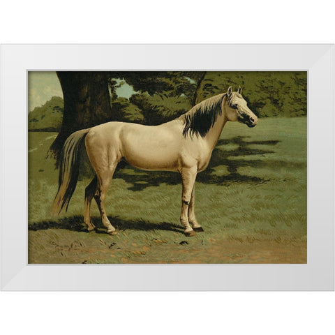 General Grants Charger, 1900 White Modern Wood Framed Art Print by Sidney, Samuel