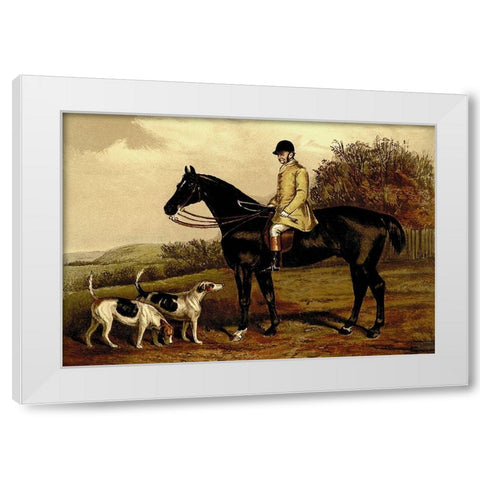 Jem Morgan, 1900 White Modern Wood Framed Art Print by Sidney, Samuel