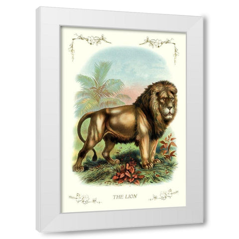 The Lion, 1900 White Modern Wood Framed Art Print by Unknown
