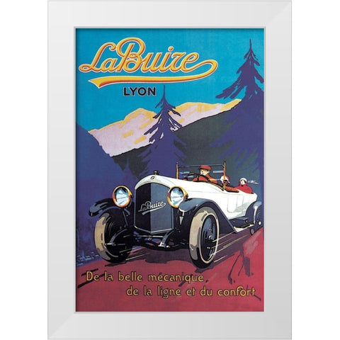 LaBuize White Modern Wood Framed Art Print by Unknown