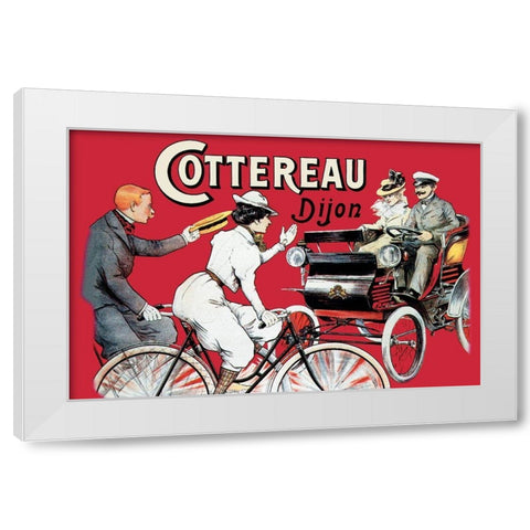 Cottereau Dijon White Modern Wood Framed Art Print by Unknown