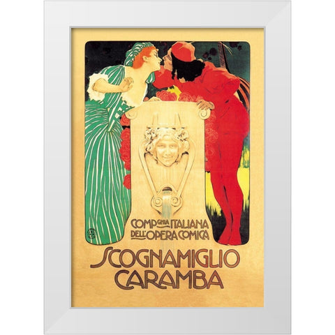 Scognamiglio Caramba White Modern Wood Framed Art Print by Unknown