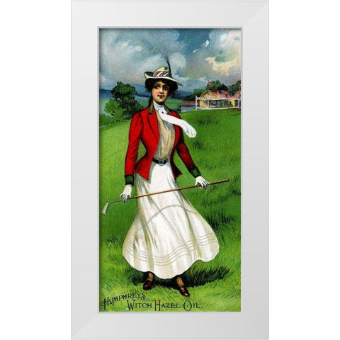 Humphreys Witch Hazel Oil White Modern Wood Framed Art Print by Advertisement