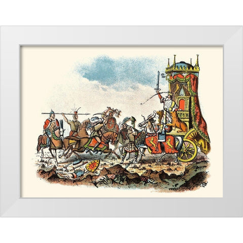 Rodericks Fall White Modern Wood Framed Art Print by Unknown