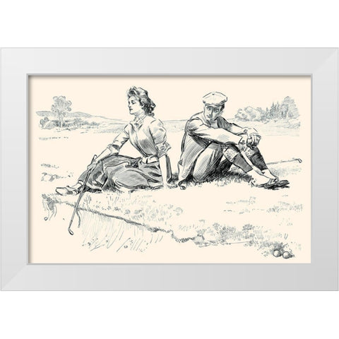 A Little Incident White Modern Wood Framed Art Print by Gibson, Charles Dana