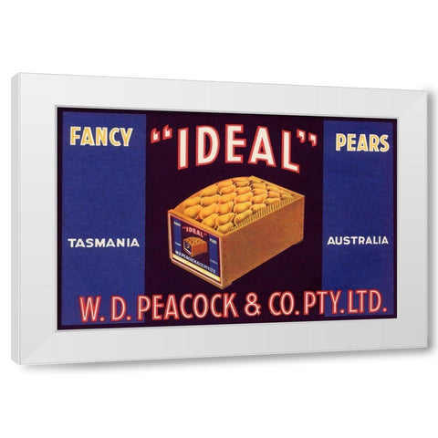 Ideal Fancy Pears White Modern Wood Framed Art Print by Unknown