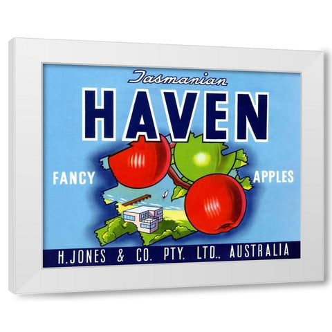 Haven White Modern Wood Framed Art Print by Unknown