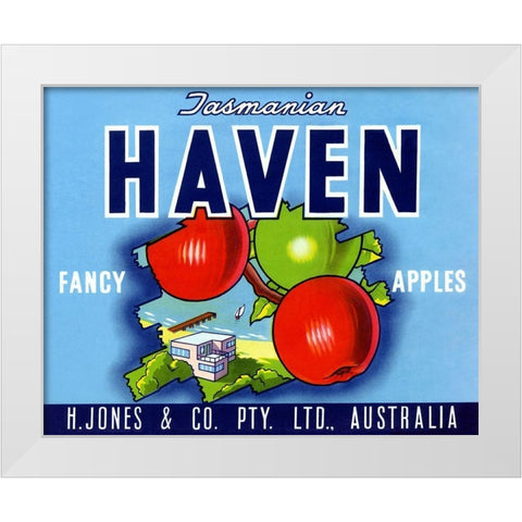 Haven White Modern Wood Framed Art Print by Unknown