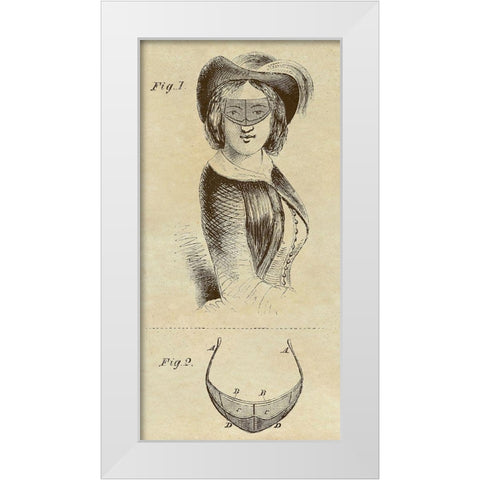 Victorian Sun Shade White Modern Wood Framed Art Print by Inventions