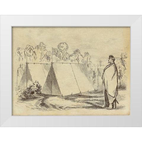 Guard Duty White Modern Wood Framed Art Print by Inventions