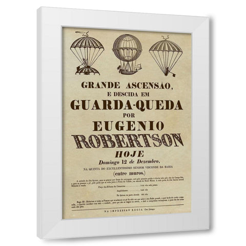 Grande Ascensao White Modern Wood Framed Art Print by Inventions