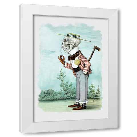 Death as a Suitor White Modern Wood Framed Art Print by Frusius