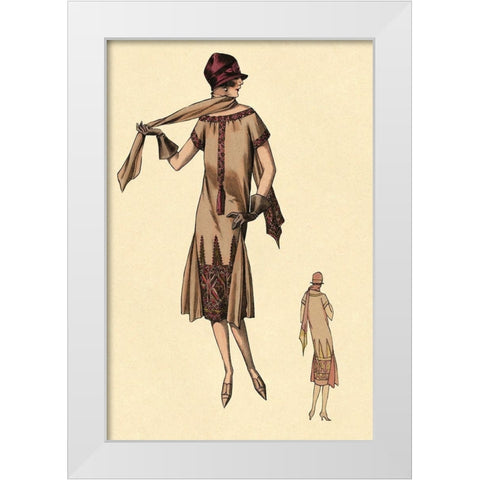 Enchanting White Modern Wood Framed Art Print by Vintage Fashion