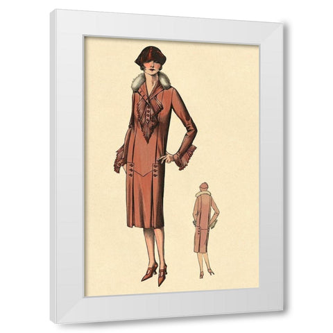 Stunning in Red White Modern Wood Framed Art Print by Vintage Fashion